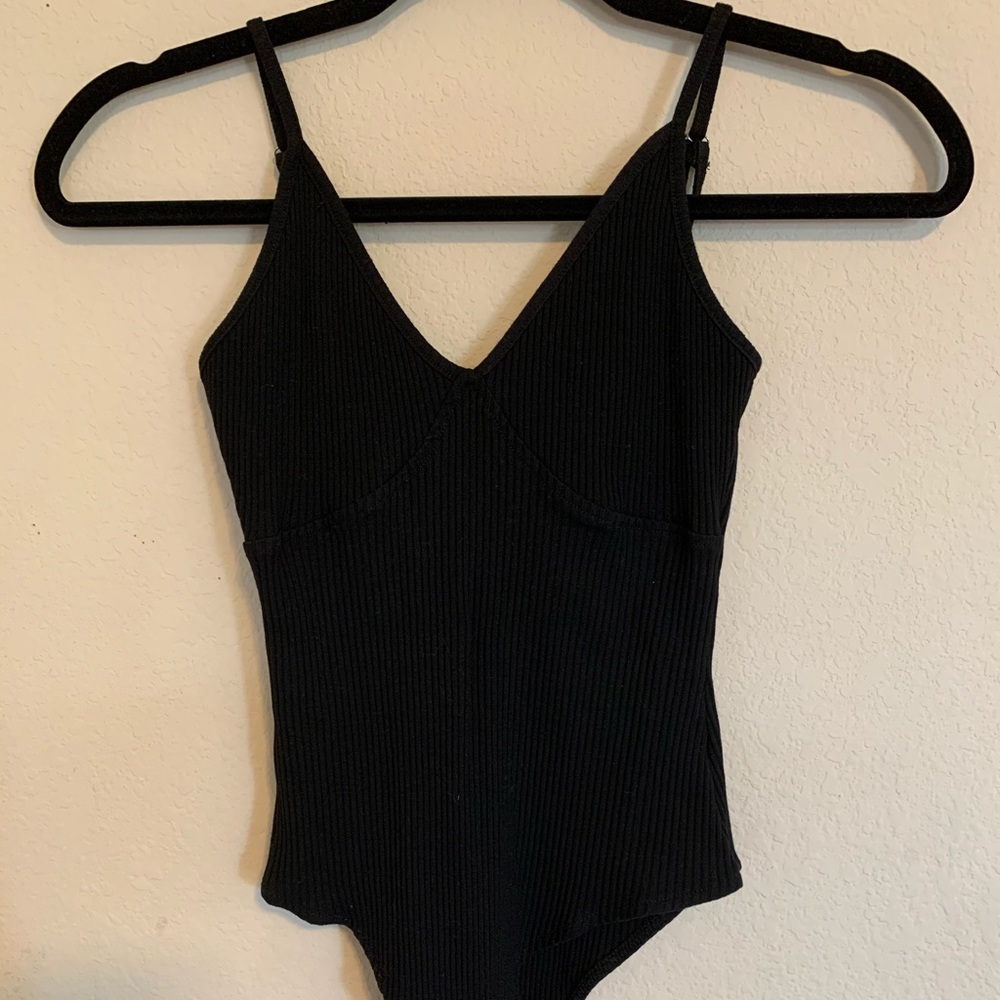 Princess Polly black ribbed bodysuit